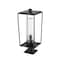 Z-Lite Sheridan 1 Light Outdoor Pier Mounted Fixture, Black And Seedy 594PHBR-533PM-BK - alternate 4